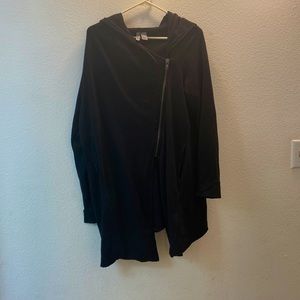 H&M asymmetrical black hoodie
